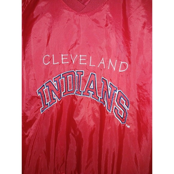 Cleveland Indians Genuine Merchandise By Logo 7 Pullover Jacket Mens Size Medium - Picture 12 of 15